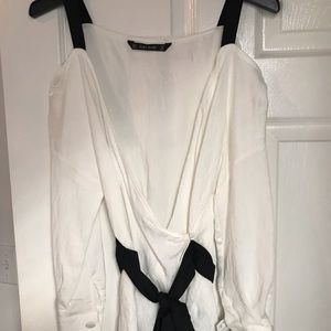 Zara off the shoulder blouse